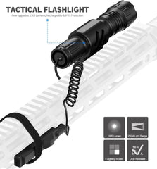 Feyachi 1500 Lumen LED Tactical Flashlight Rechargeable IPX7 Protection 4 Modes Weapon Light Picatinny Rail Flashlight Included with Pressure Switch(Molk-FL34) feyachi Default Title Default Title-