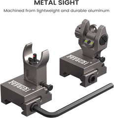 Feyachi S27-SS Fiber Optic Iron Sights - Flip Up Sight Set feyachi Default Title Default Title-