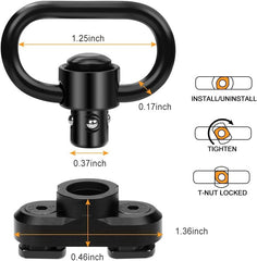 Feyachi S6049K Tactical Sling - Mlok QD Mount Khaki