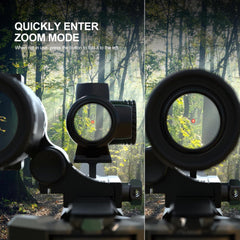 Feyachi V90 2 MOA Red Dot Sights with M37 5X Magnifier Combo Set 1 x 25mm Red Dot and Magnifier Combo Built-in Flip Mount Absolute Co-Witness feyachi Default Title Default Title-