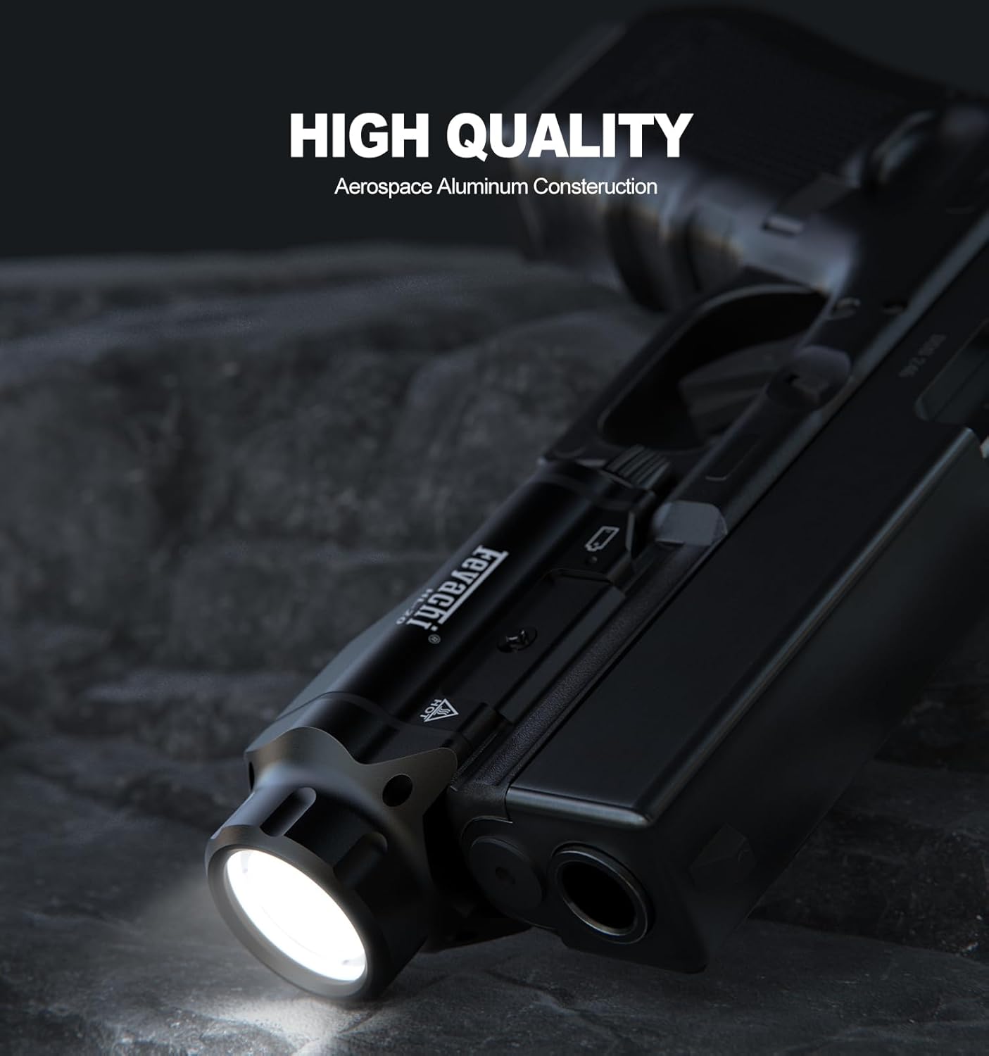 Feyachi HL-28 Pistol Light - 1000 Lumen Tactical Flashlight