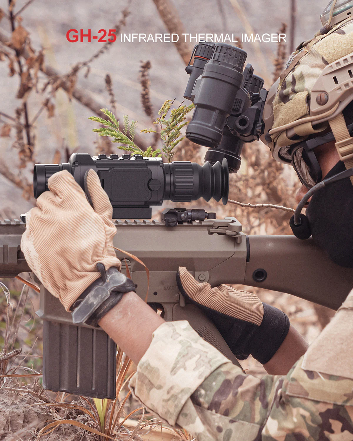 Feyachi TH-46 Thermal Scope 12um 256 x 192 Thermal Imaging Scopes with 25mm Lens for Rifles