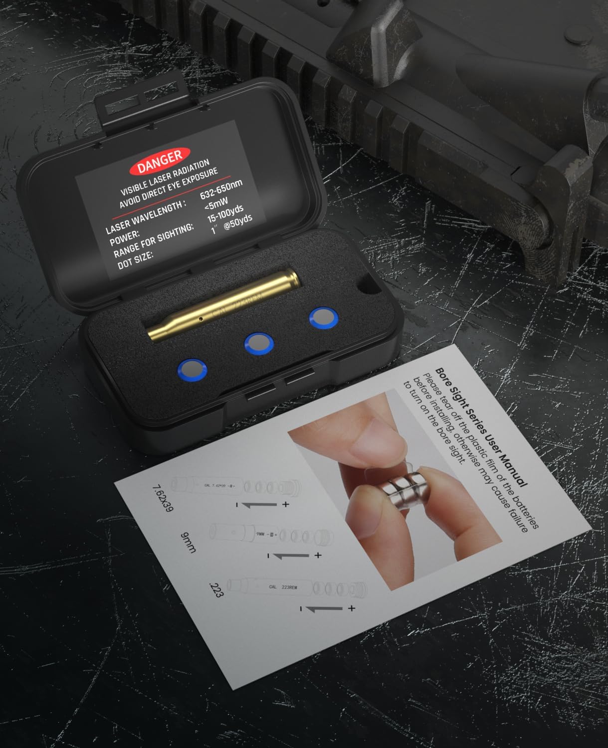 Feyachi BS98 Bore Sighting Laser - .223/5.56mm Laser Boresighter