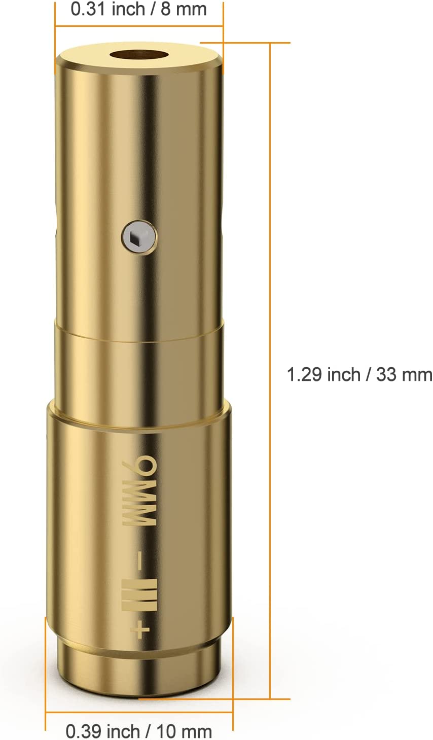 Feyachi BS50 Laser Bore Sight - 9mm Red Laser