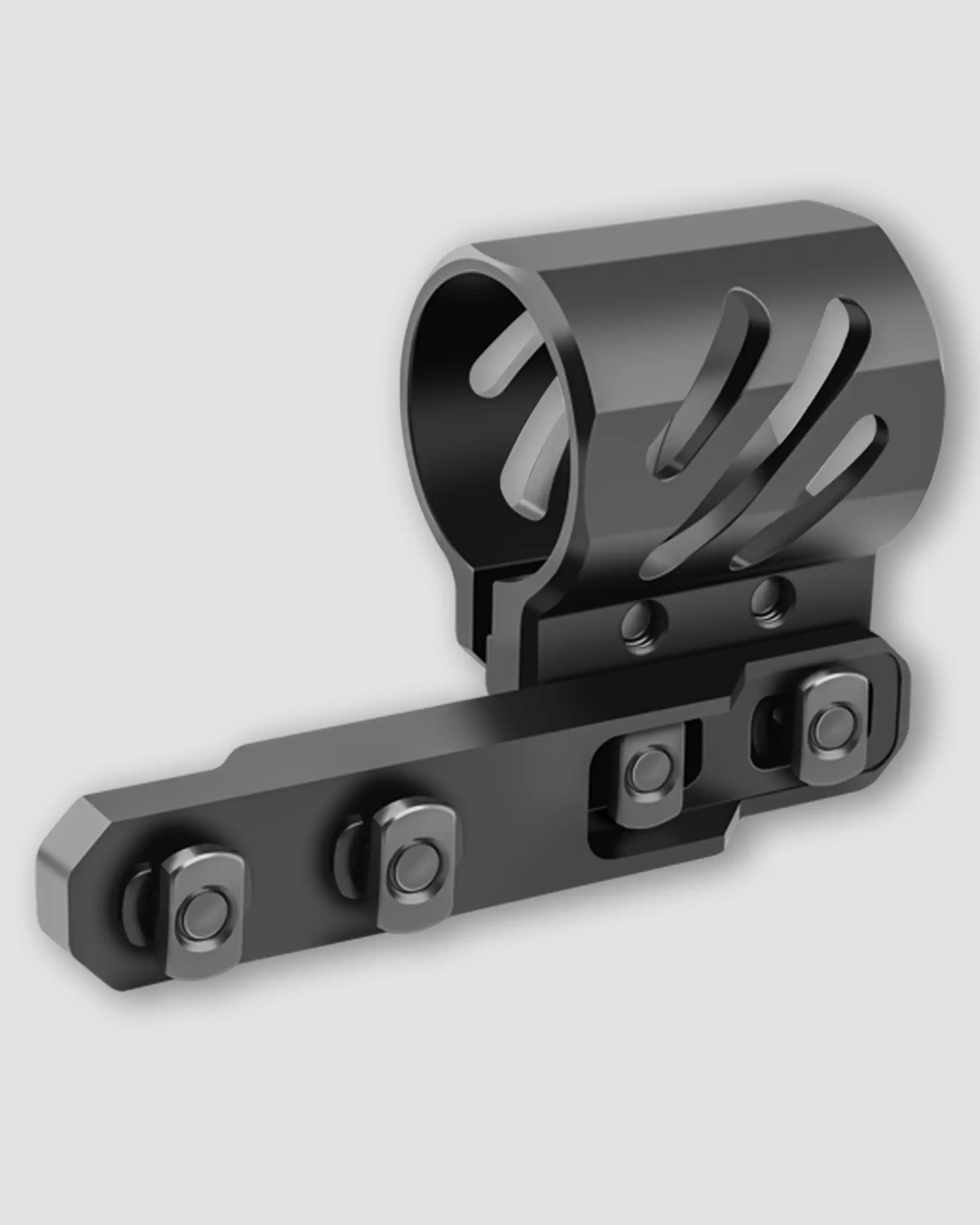 Feyachi FL14-MB Tactical Flashlight 1200 Lumen Matte Black LED Light with Flashlight Mount and Pressure Switch Included